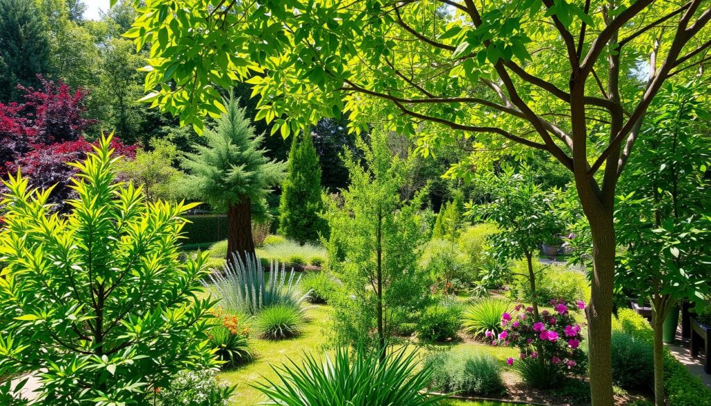 Space-Efficient Trees for Small Yards