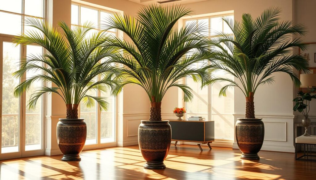 Kentia and Areca Palms in Indoor Settings