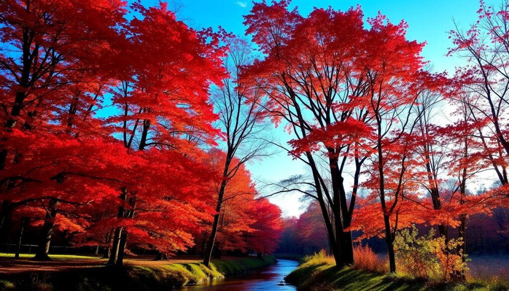 red tree