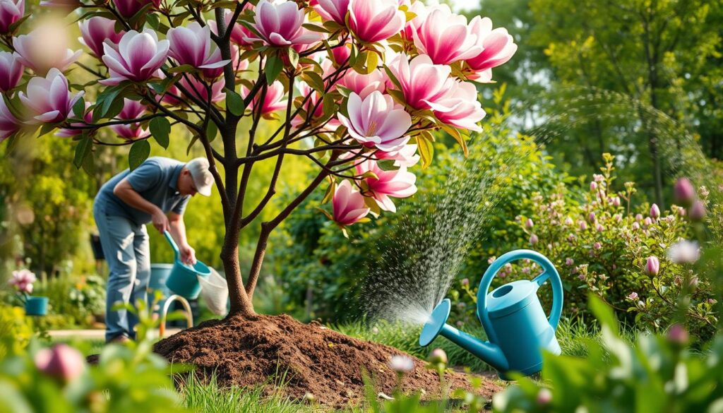 seasonal fertilizing and watering